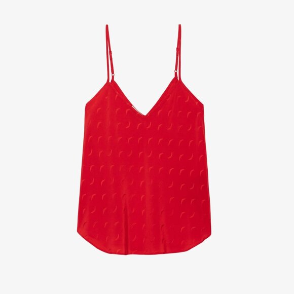 Zadig & Voltaire Casel Red Camisole M NWT - Picture 1 of 9